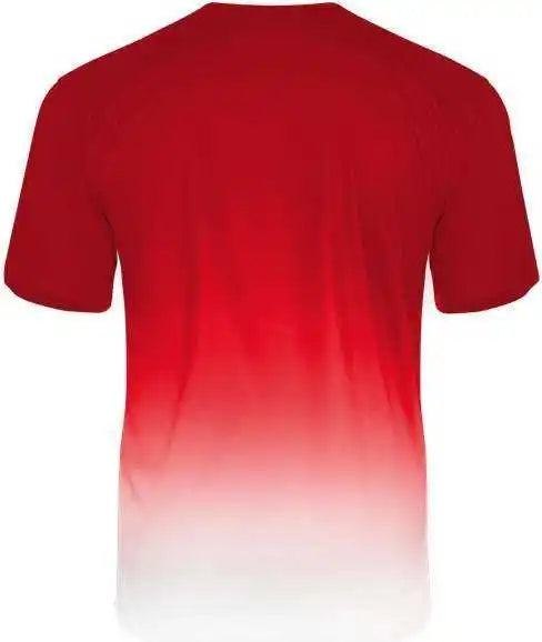 Badger Sport 4209 Reverse Ombre Tee - Red