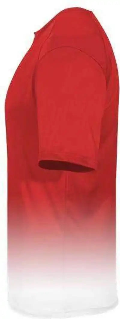 Badger Sport 4209 Reverse Ombre Tee - Red