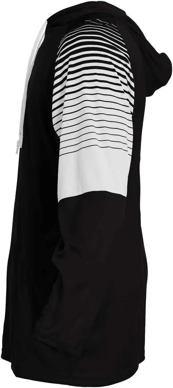 Badger Sport 4211 Lineup Hoodie Tee - Black