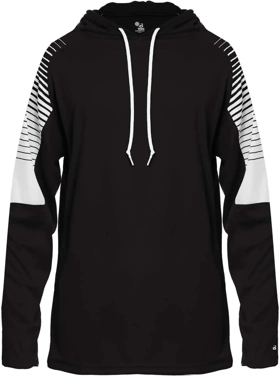Badger Sport 4211 Lineup Hoodie Tee - Black