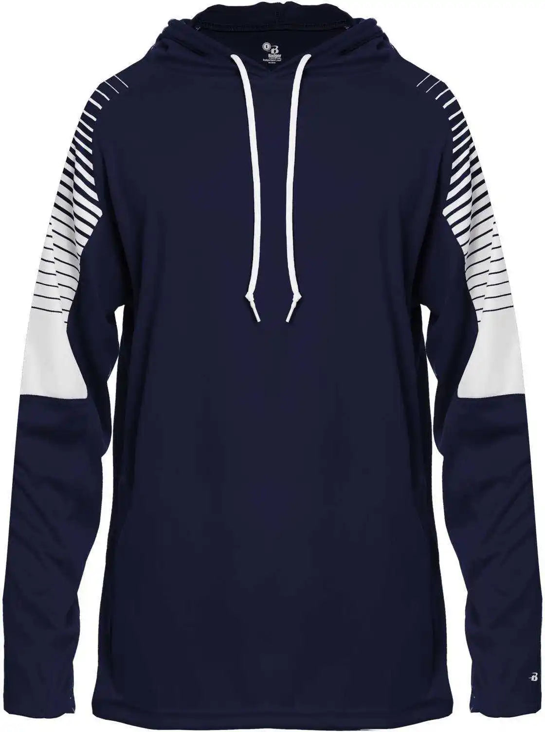 Badger Sport 4211 Lineup Hoodie Tee - Navy