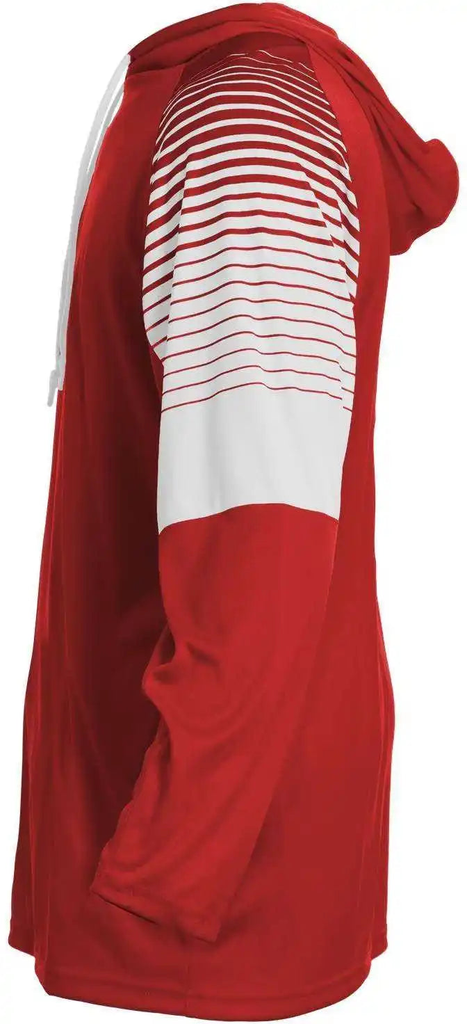 Badger Sport 4211 Lineup Hoodie Tee - Red