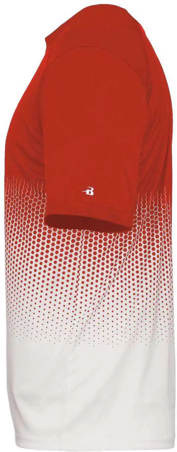 Badger Sport 4220 Hex 2.0 Tee - Orange White