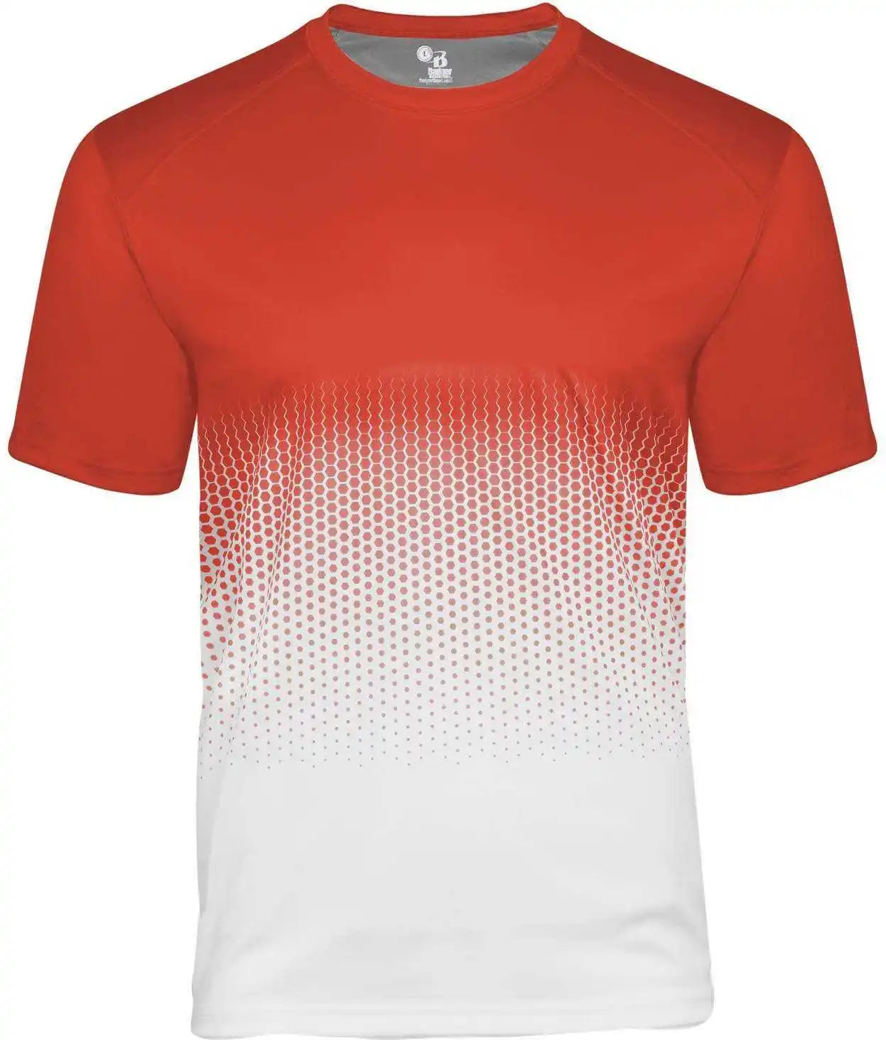 Badger Sport 4220 Hex 2.0 Tee - Orange White