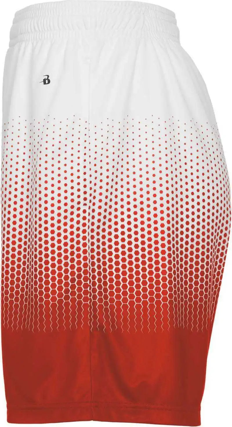 Badger Sport 4221 Hex 2.0 Short - Orange White