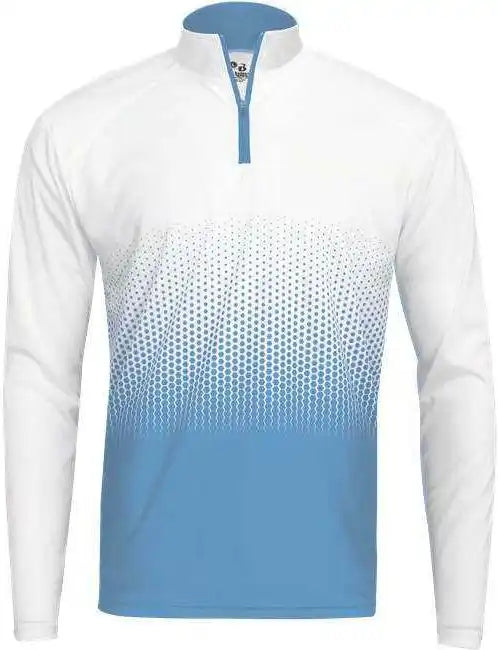 Badger Sport 4222 Hex 2.0 1/4 Zip - Columbia Blue