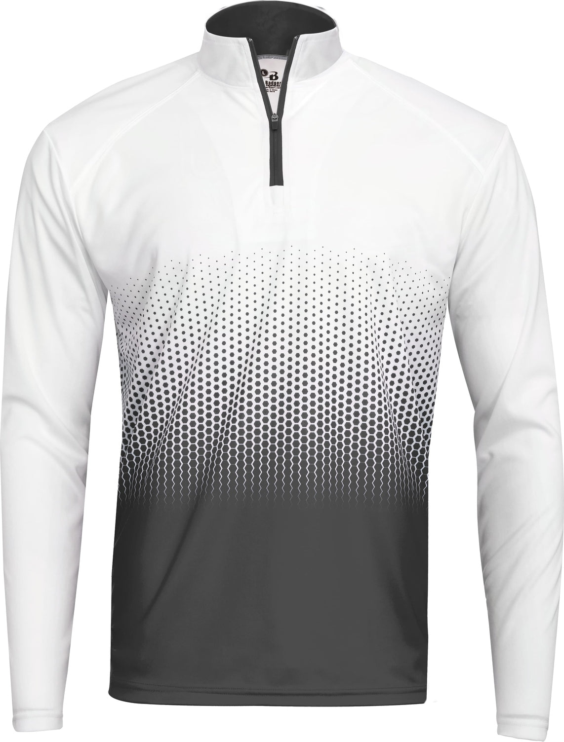 Badger Sport 4222 Hex 2.0 1/4-zip - Graphite - Dark Gray / Adult Xs