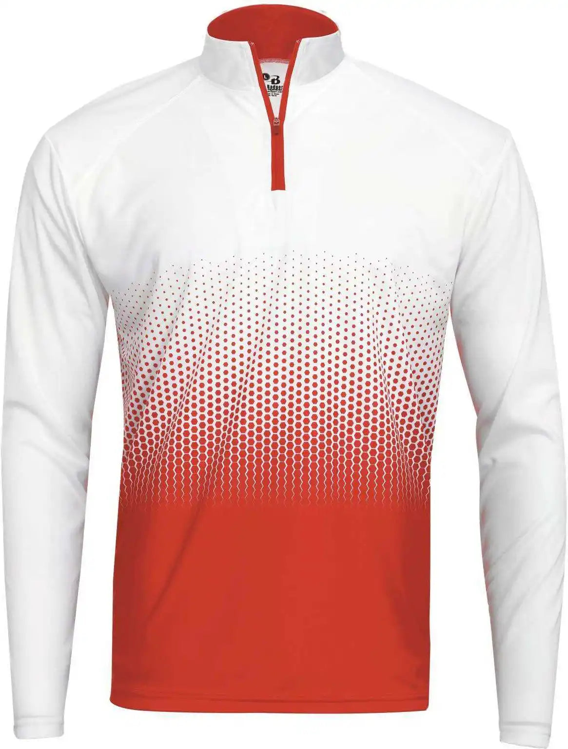 Badger Sport 4222 Hex 2.0 1/4 Zip Orange