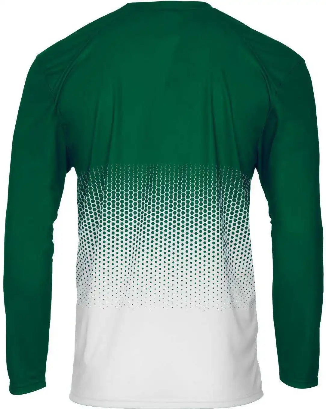 Badger Sport 4224 Hex Long Sleeve Tee - Forest