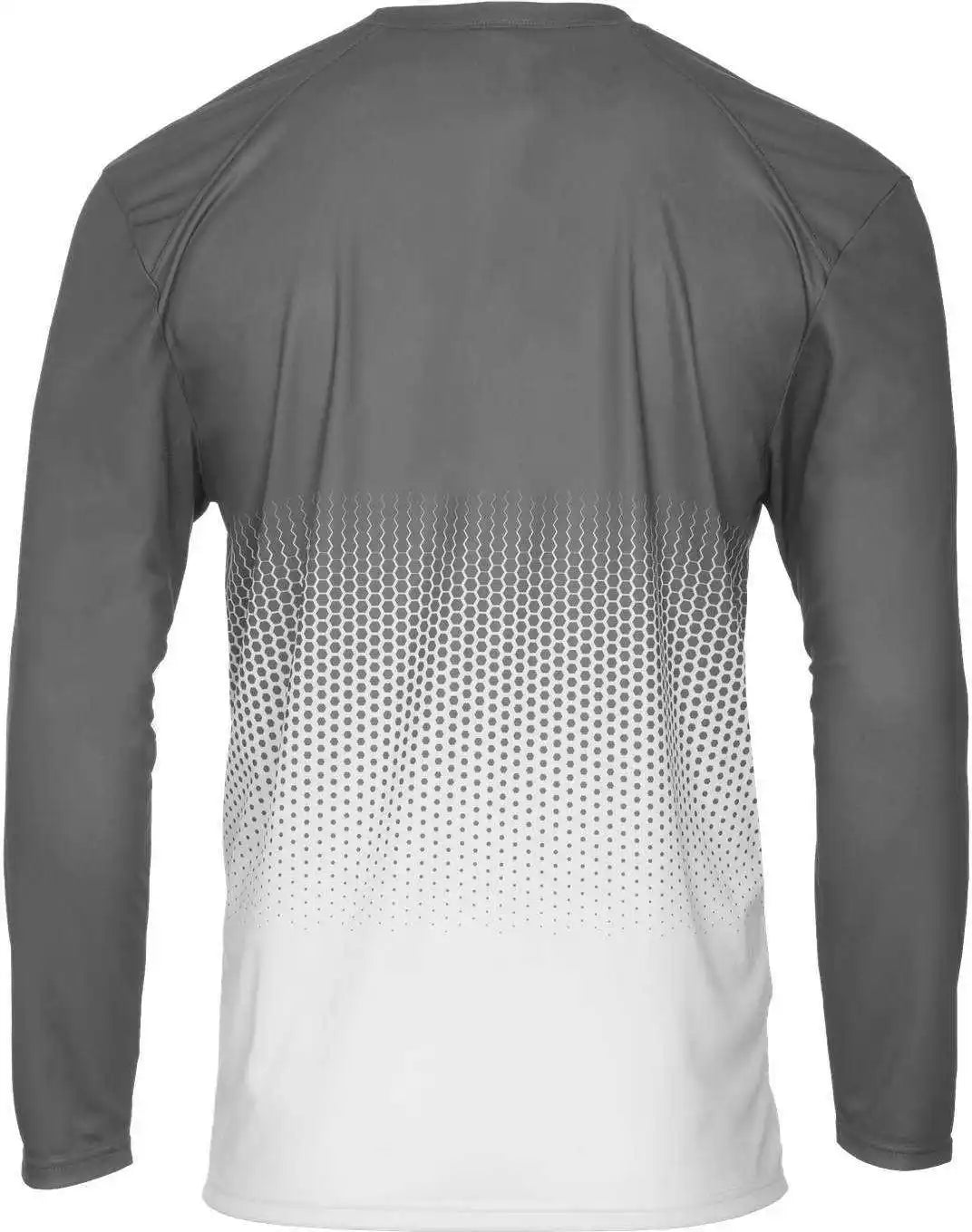 Badger Sport 4224 Hex Long Sleeve Tee - Graphite
