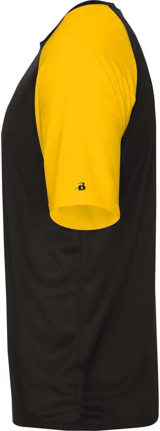Badger Sport 4230 Breakout Tee - Black Gold