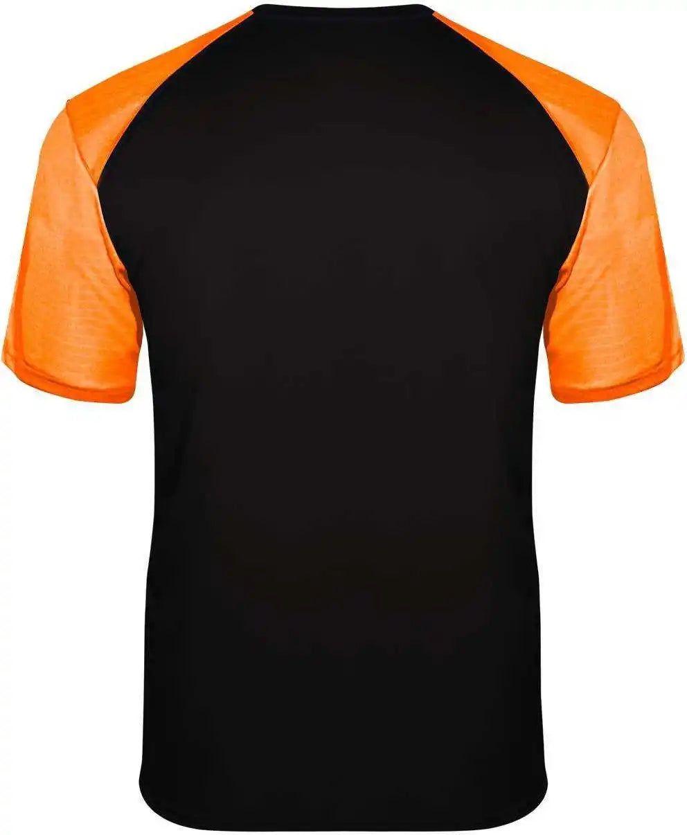 Badger Sport 4230 Breakout Tee Black Safety Orange