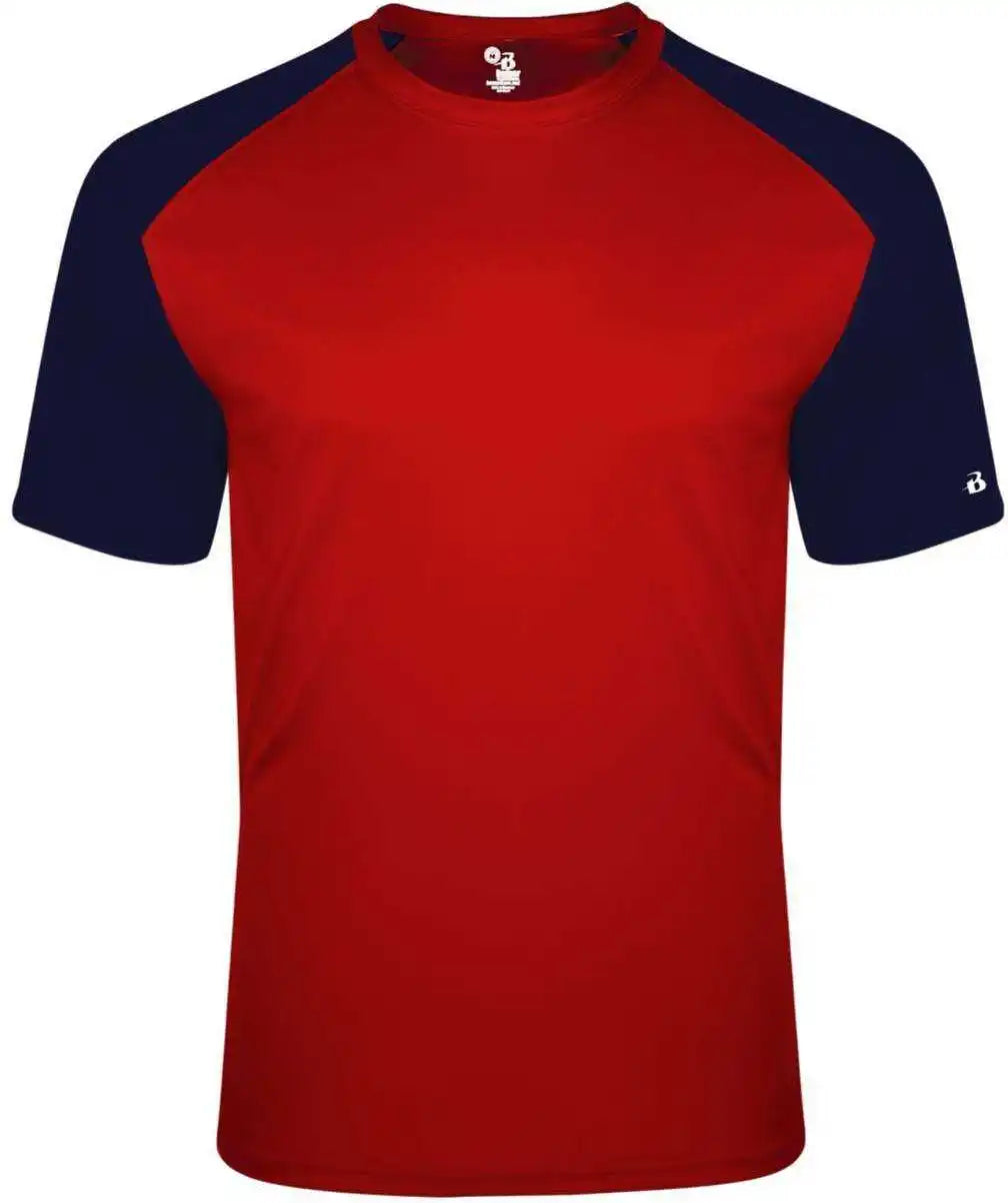 Badger Sport 4230 Breakout Tee - Red Navy