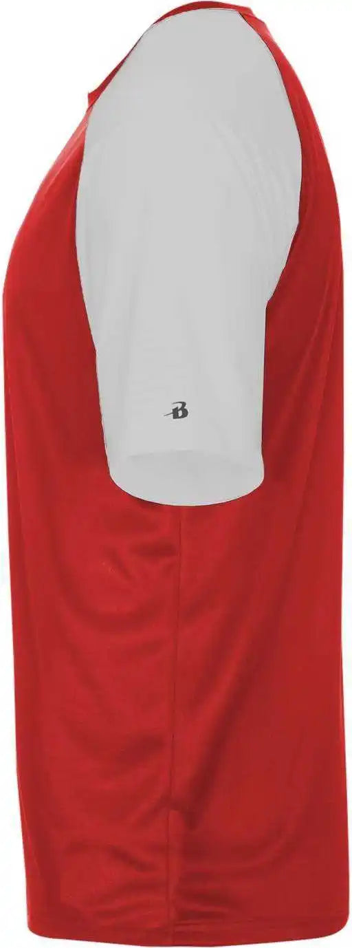 Badger Sport 4230 Breakout Tee - Red White