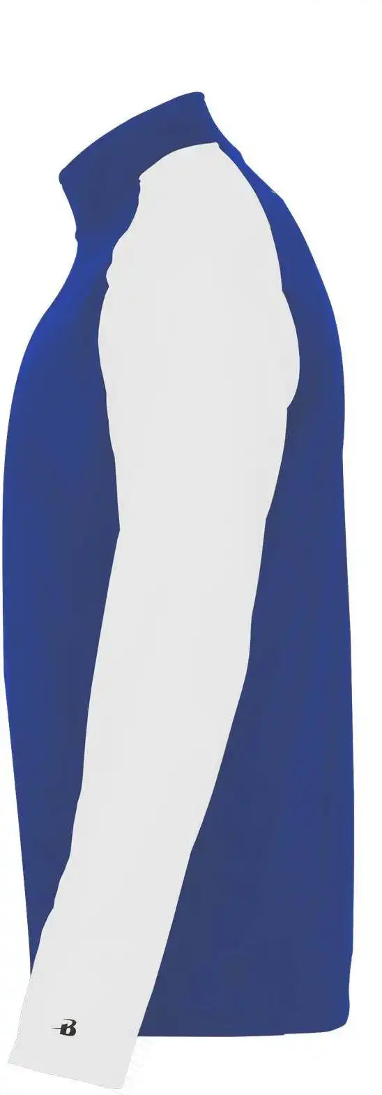 Badger Sport 4231 Breakout 1/4 Zip Royal White