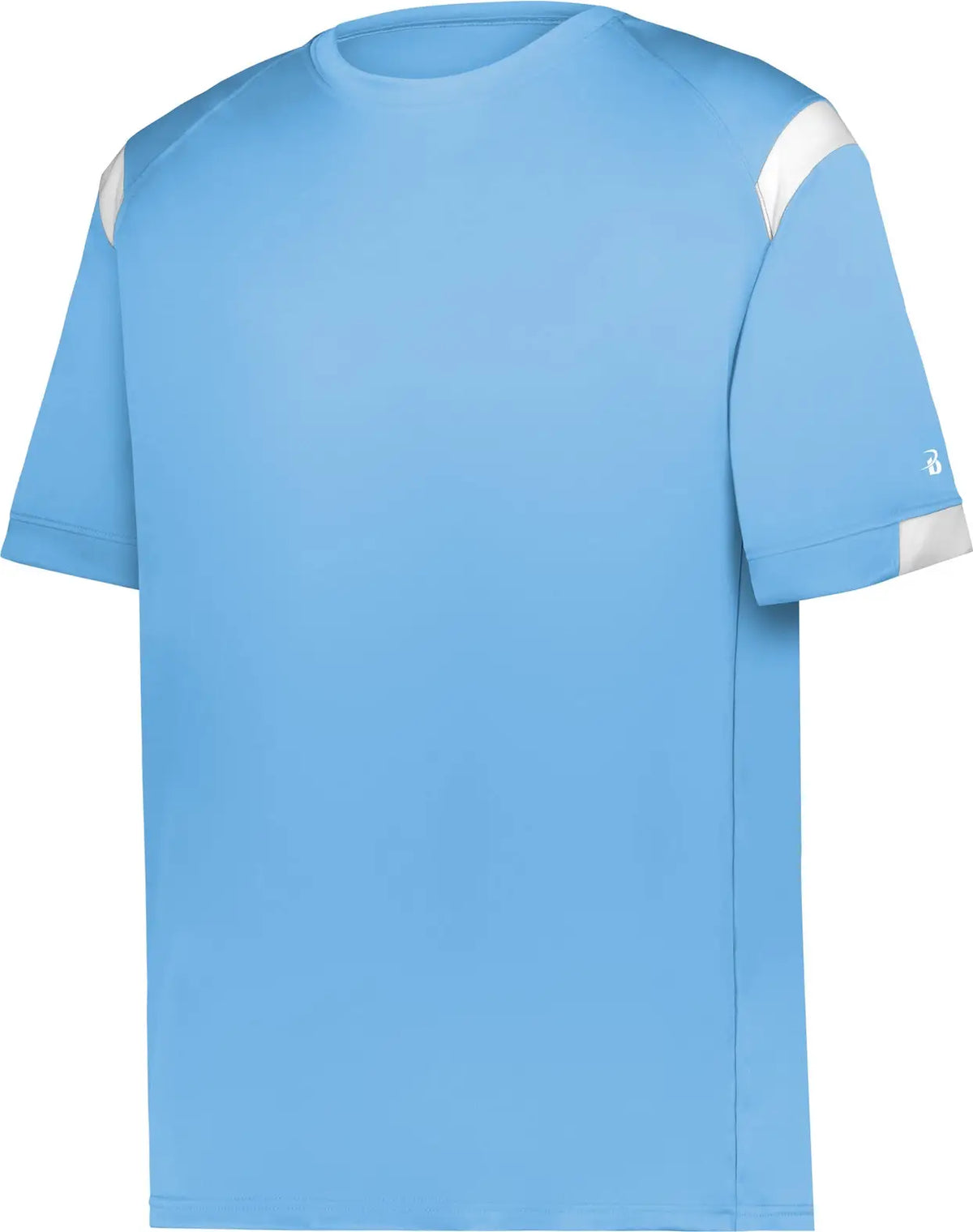 Badger Sport 4251 on the Rise Tee - Columbia Blue White - Adult s