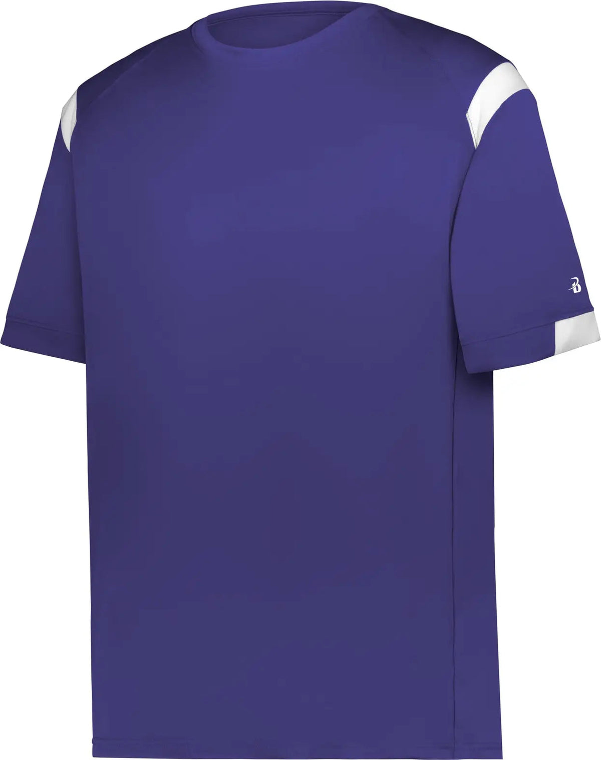 Badger Sport 4251 on the Rise Tee - Purple White - Adult s