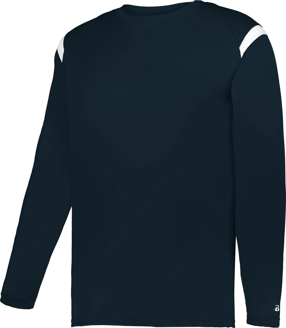 Badger Sport 425500 on the Rise Long Sleeve Tee - Navy White