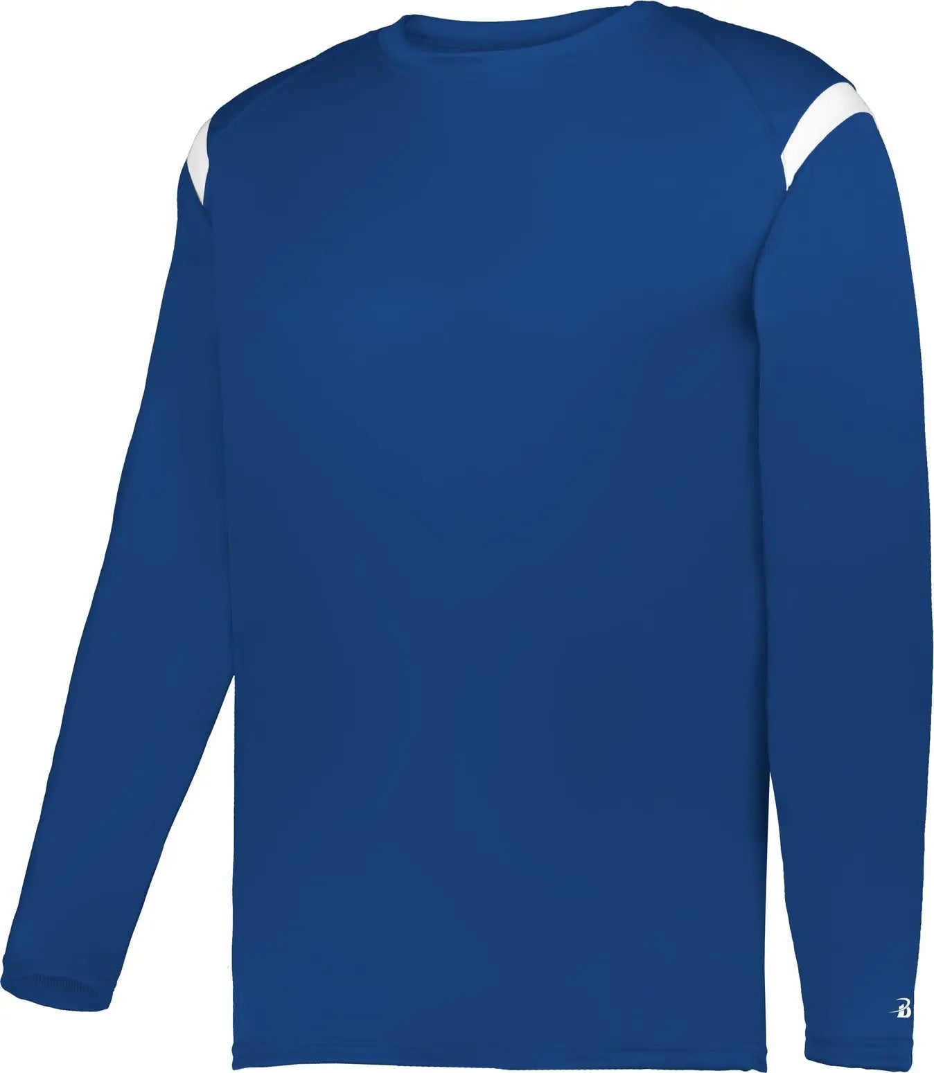 Badger Sport 425500 on the Rise Long Sleeve Tee - Royal White