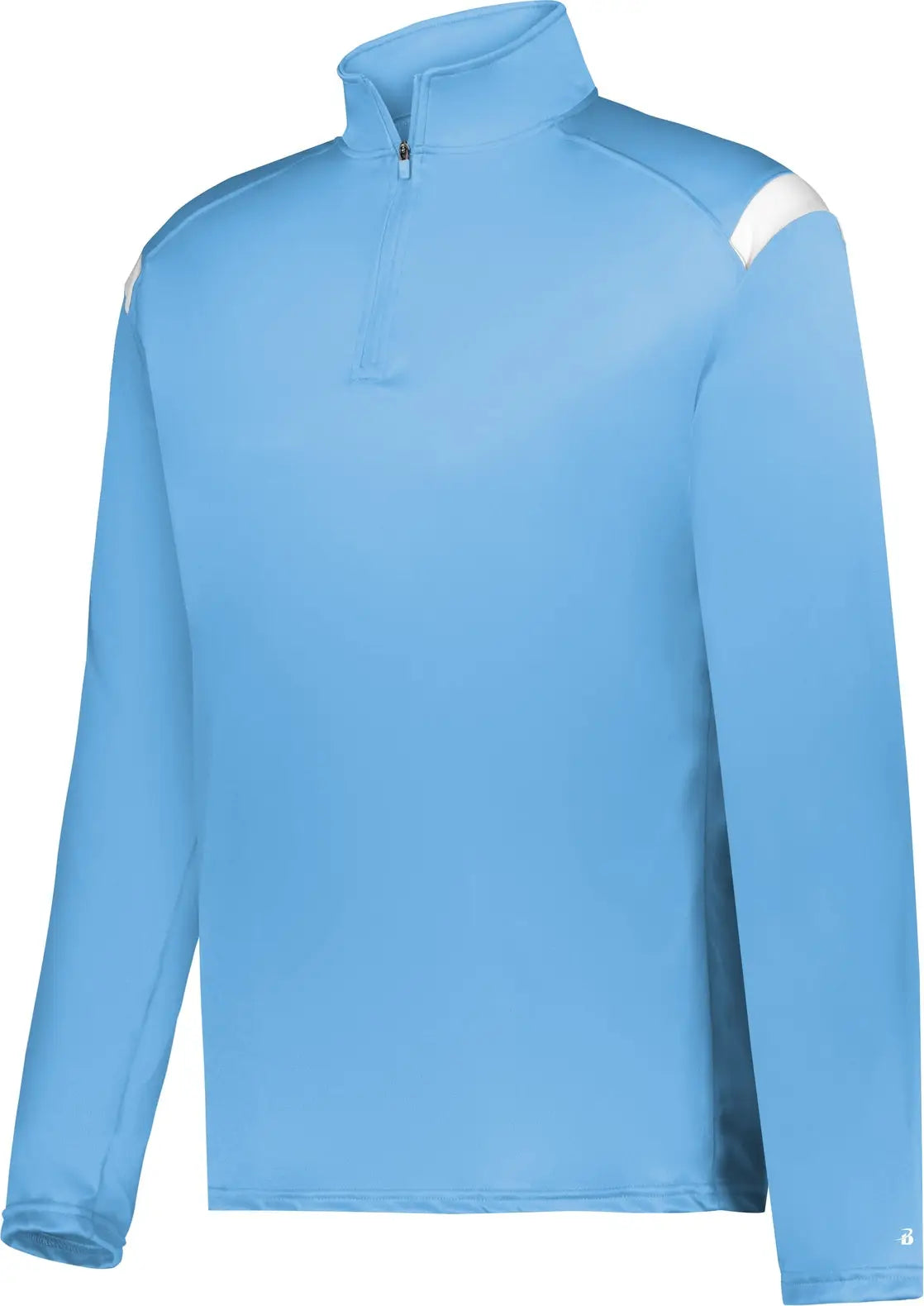 Badger Sport 426500 on the Rise 1/4 Zip Pullover - Columbia Blue White - Adult s