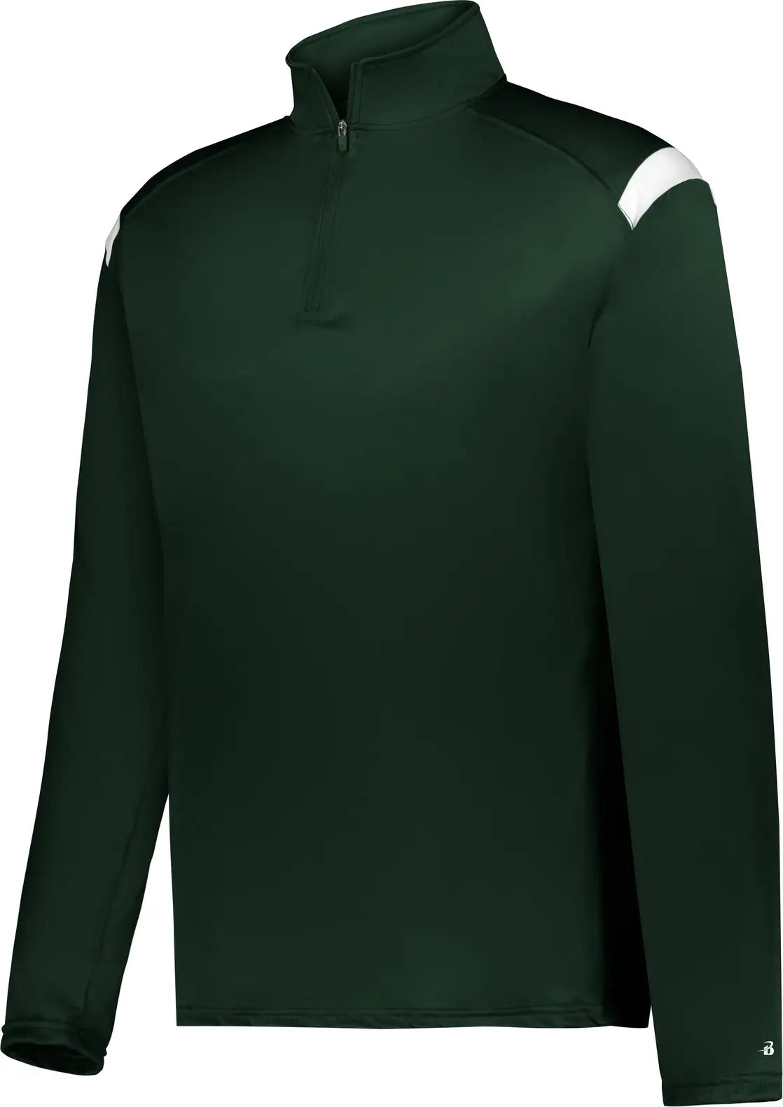 Badger Sport 426500 on the Rise 1/4 Zip Pullover - Forest White