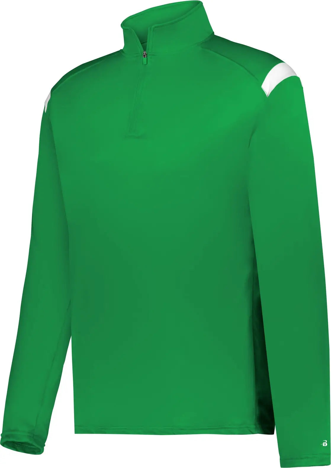 Badger Sport 426500 on the Rise 1/4 Zip Pullover - Kelly White