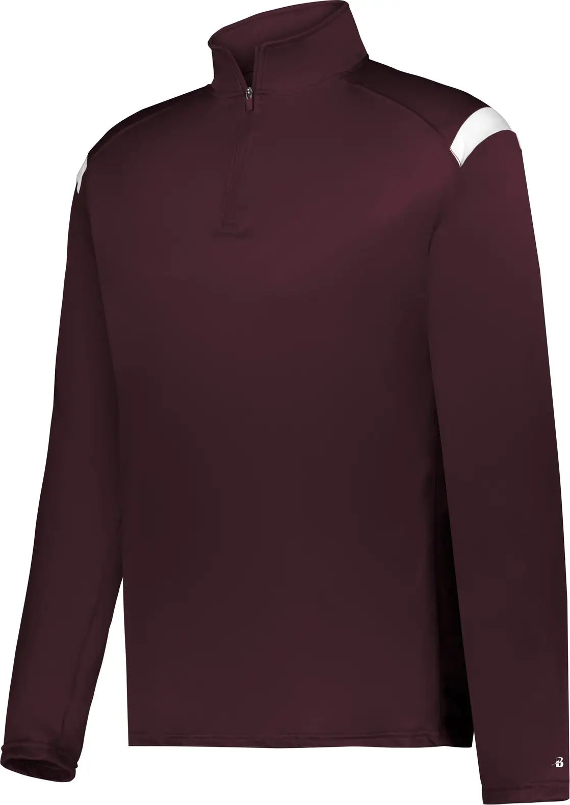 Badger Sport 426500 on the Rise 1/4 Zip Pullover - Maroon White