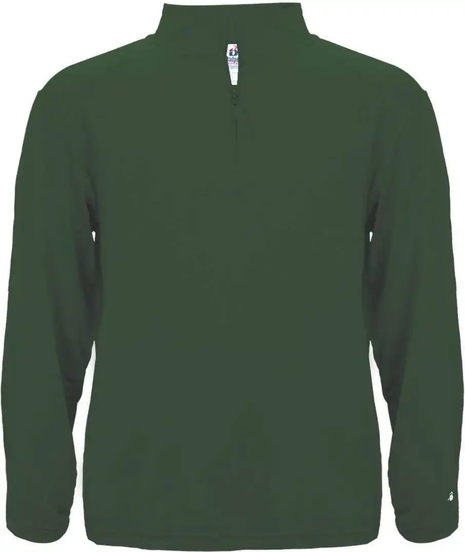 Badger Sport 4280 1/4 Zip Light Weight Pullover - Forest