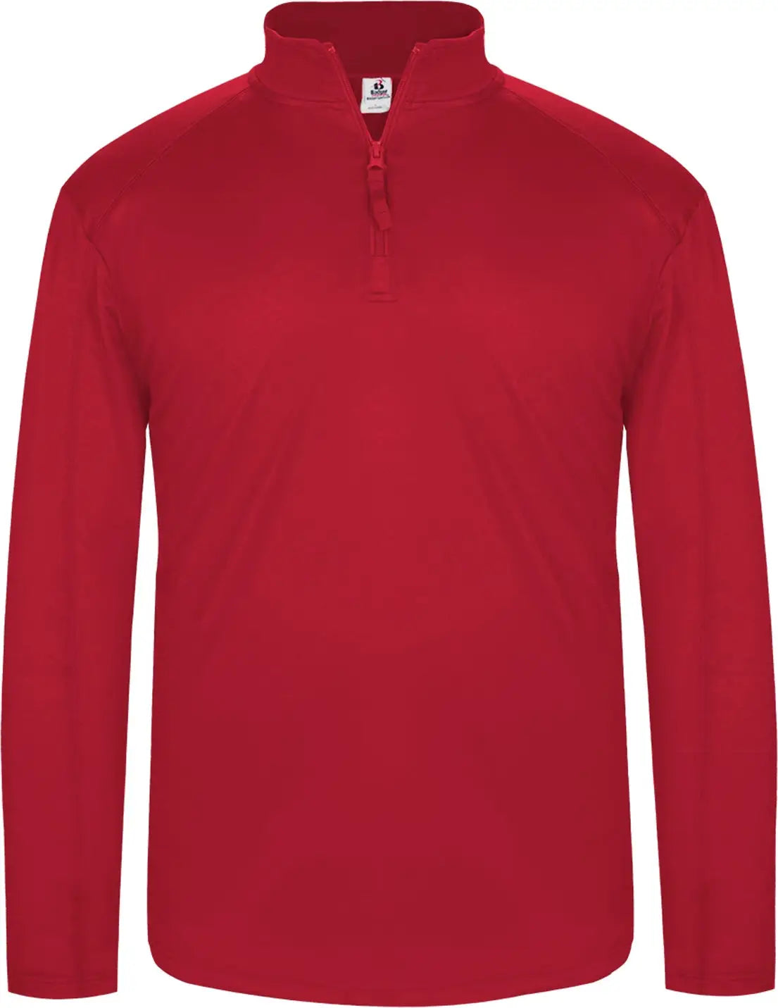 Badger Sport 428000 1/4 Zip Lightweight Pullover - Red - Adult Xs