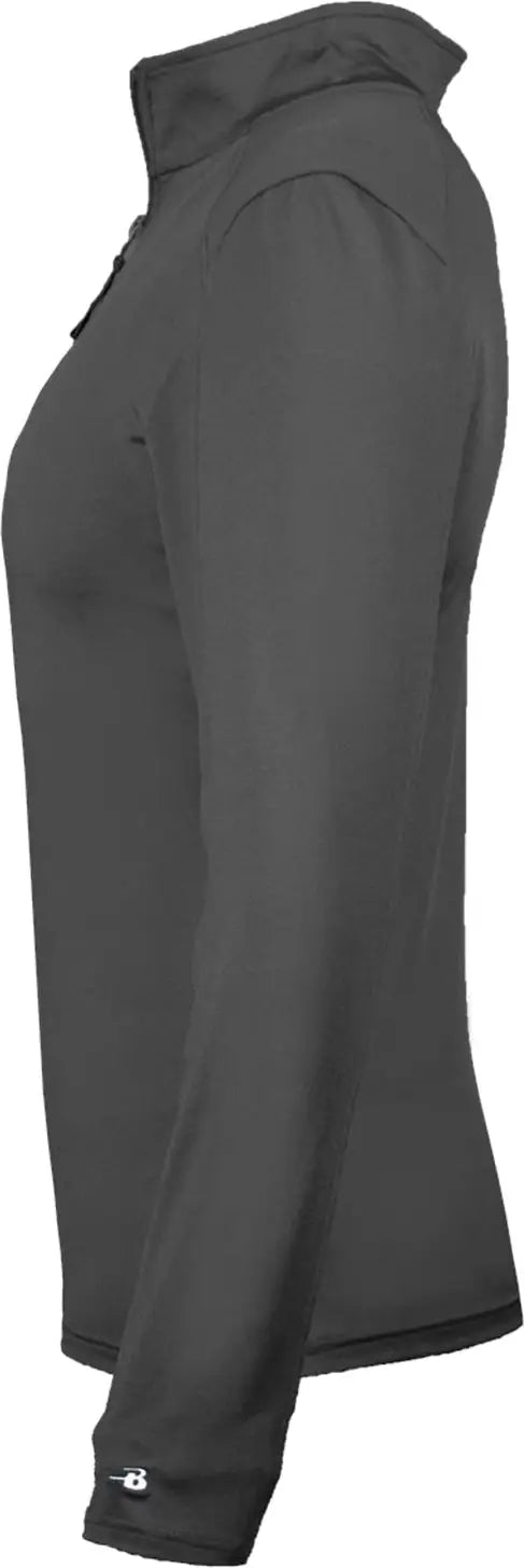 Badger Sport 4286 1/4-zip Ladies’ Lightweight Pullover - Graphite