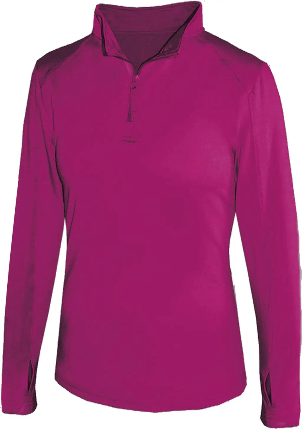 Badger Sport 4286 1/4-zip Ladies’ Lightweight Pullover - Hot Pink - Ladies Xs
