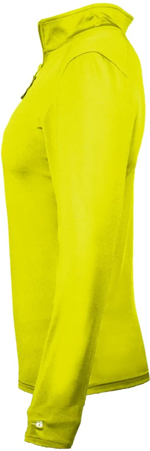 Badger Sport 4286 1/4-zip Ladies’ Lightweight Pullover - Safety Yellow