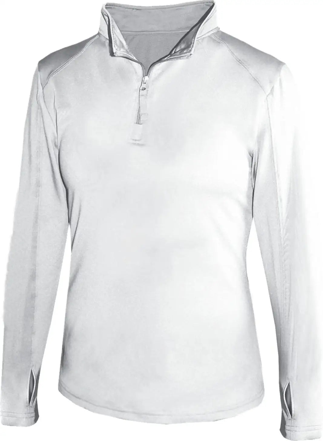 Badger Sport 4286 1/4-zip Ladies’ Lightweight Pullover - White
