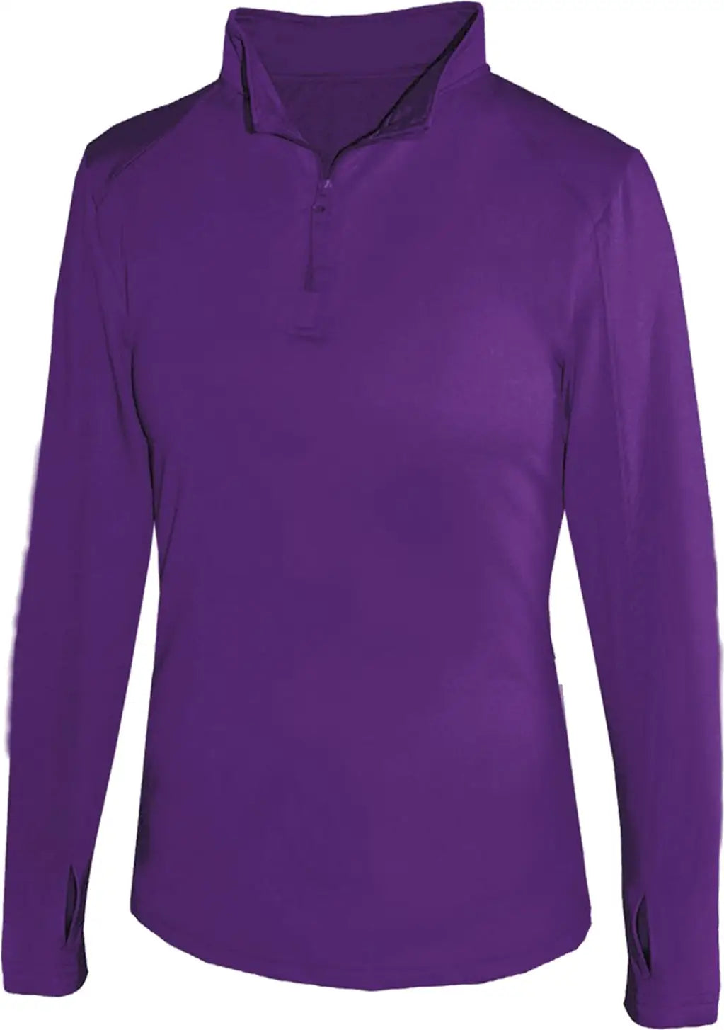 Badger Sport 428600 1/4 Zip Ladies’ Lightweight Pu - Purple - Ladies Xs