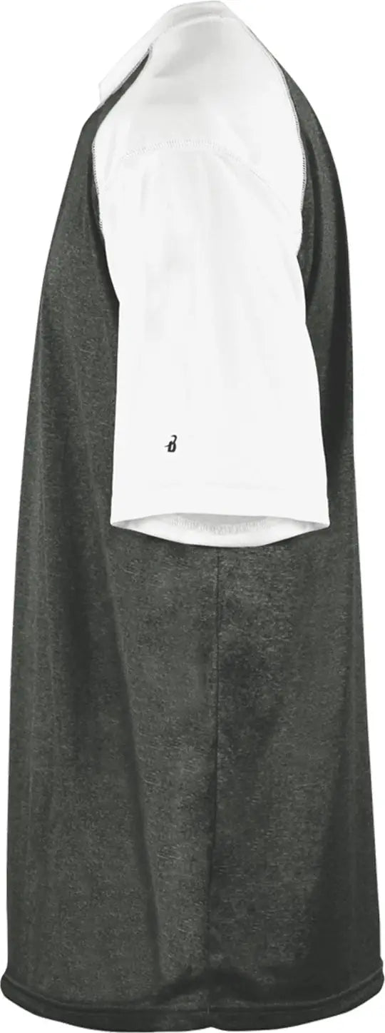 Badger Sport 4341 Heather Tee - Caht White