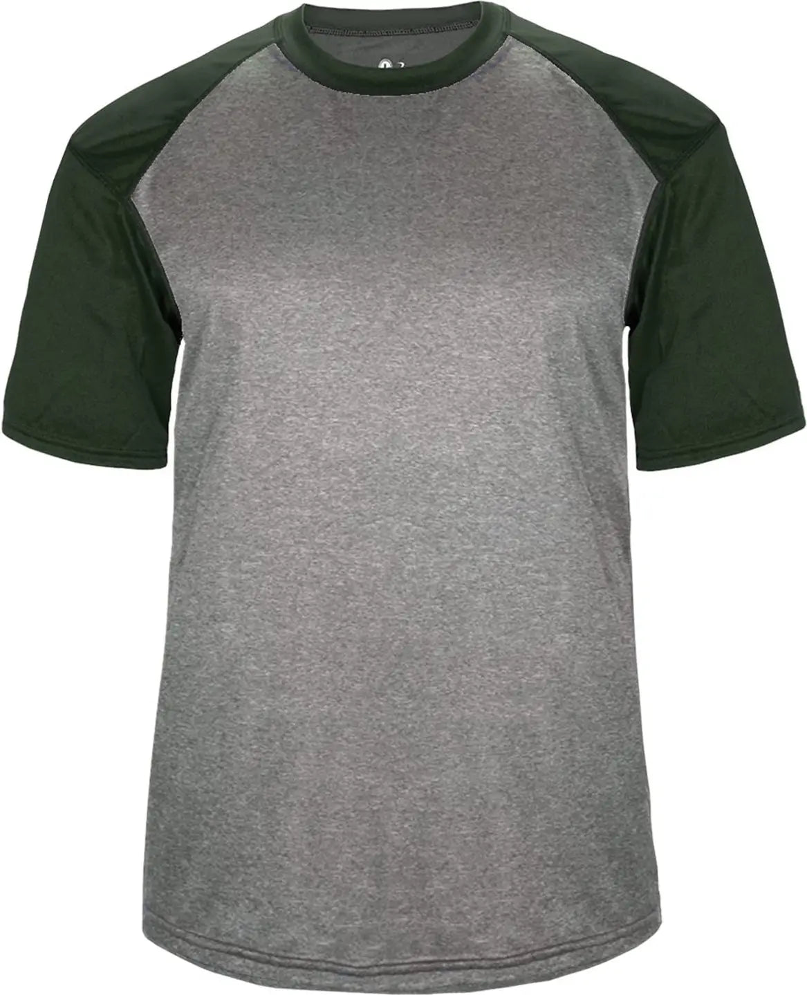 Badger Sport 4341 Heather Tee - Stht Forest - Adult Xs