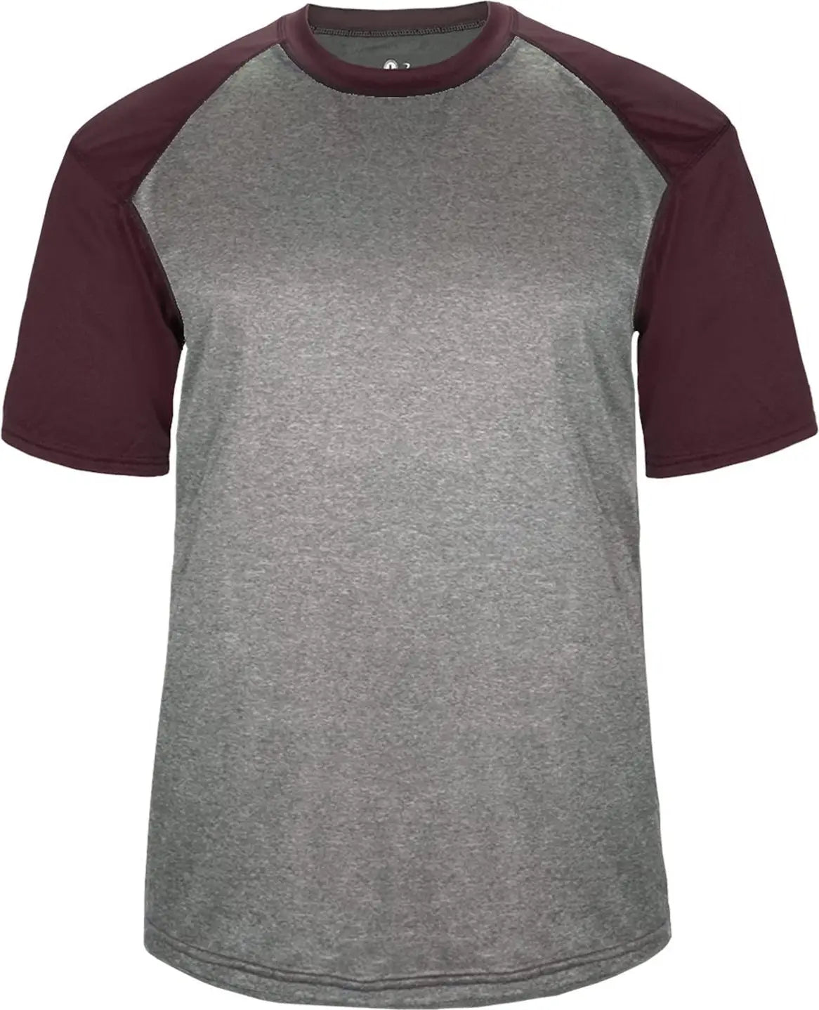 Badger Sport 4341 Heather Tee - Stht Maroon