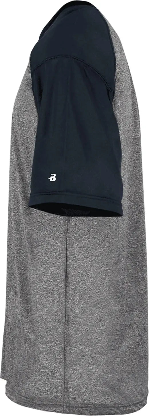 Badger Sport 4341 Heather Tee - Stht Navy