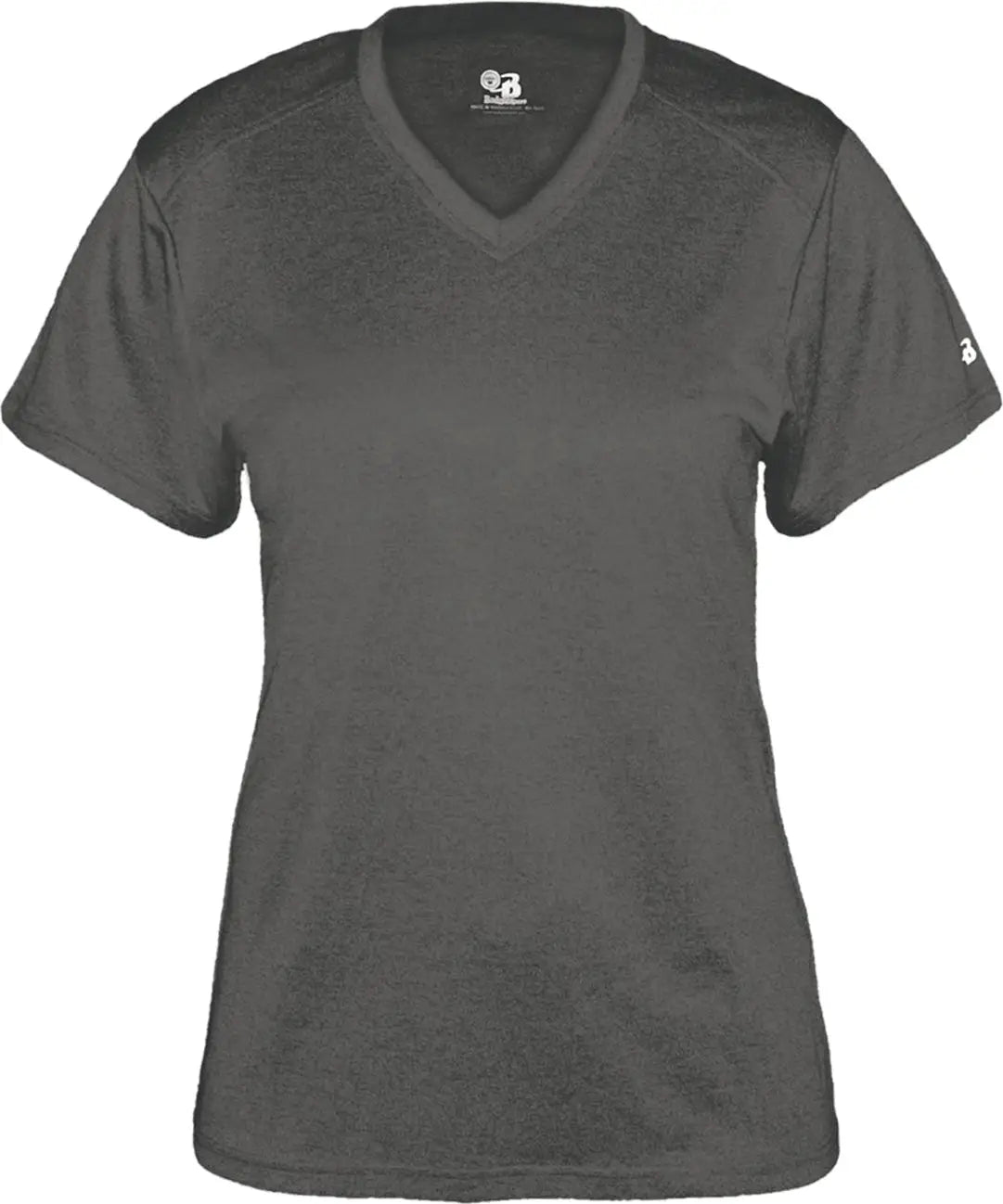 Badger Sport 4362 Pro Heather Ladies’ V-neck Tee - Caht - Ladies s