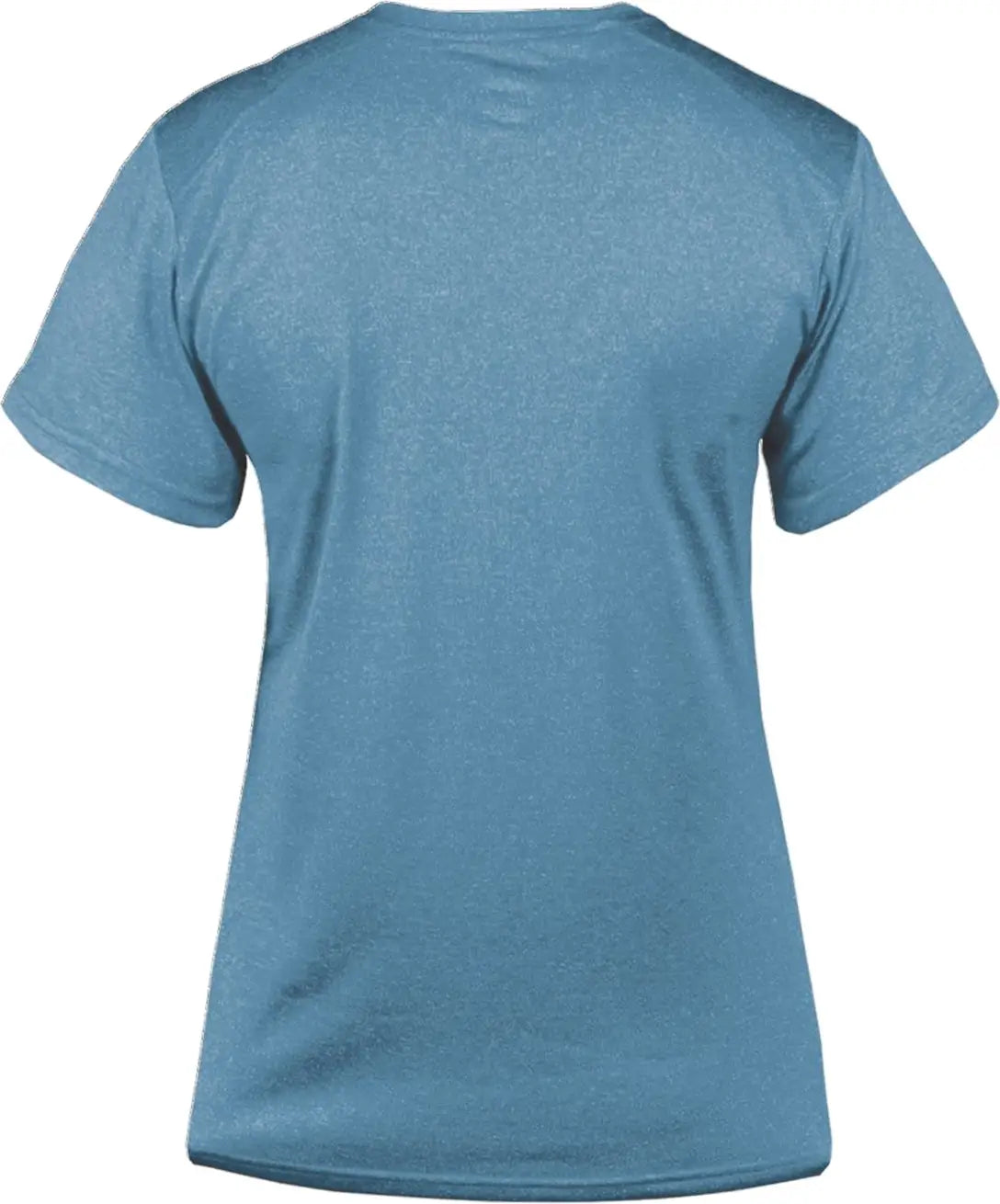 Badger Sport 4362 Pro Heather Ladies’ V-neck Tee - Columbia Blueht - Ladies Xs