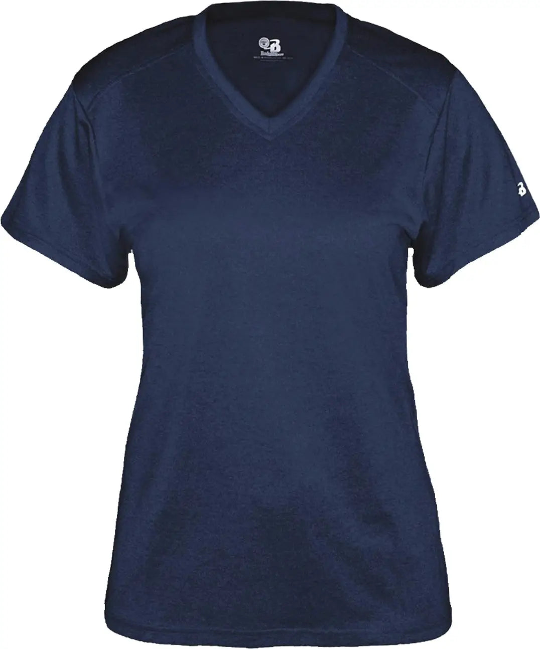 Badger Sport 4362 Pro Heather Ladies’ V-neck Tee - Navyht - Ladies s