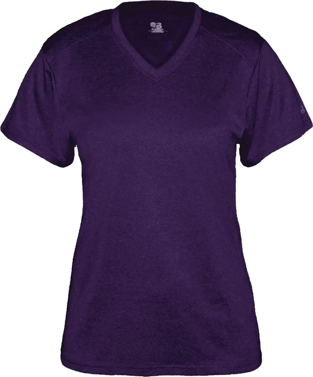 Badger Sport 4362 Pro Heather Ladies’ V-neck Tee - Purpleht - Ladies Xs