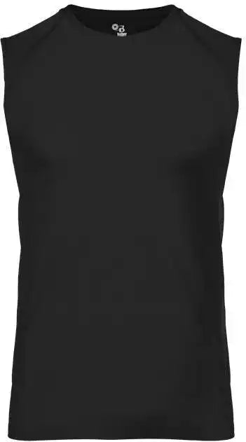 Badger Sport 4530 Fitted Battle Sleeveless Tee - Black