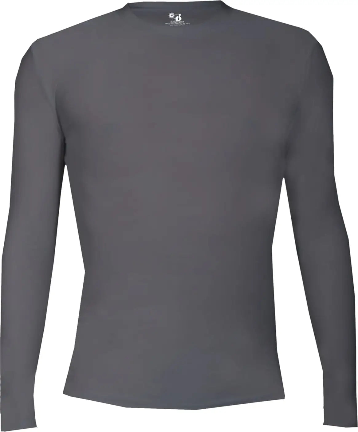 Badger Sport 4605 Pro-compression Long Sleeve Crew - Graphite - Dark Gray / Adult s