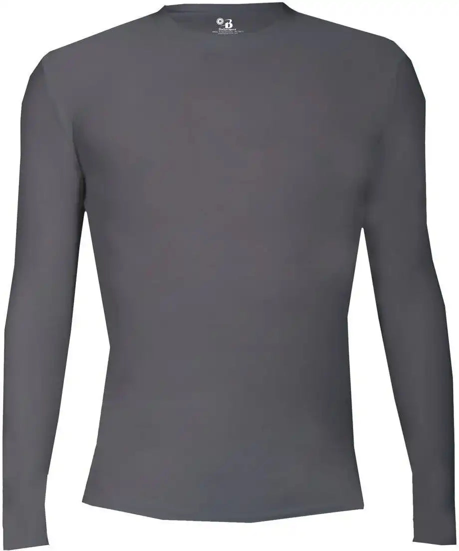 Badger Sport 4605 Pro-compression Long Sleeve Crew - Graphite