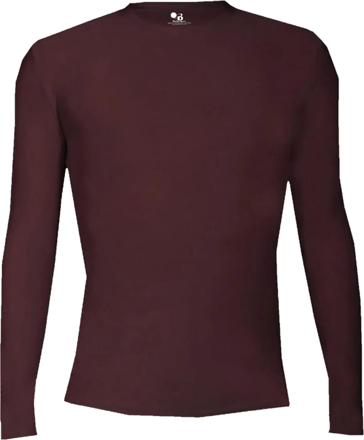 Badger Sport 4605 Pro-compression Long Sleeve Crew - Maroon