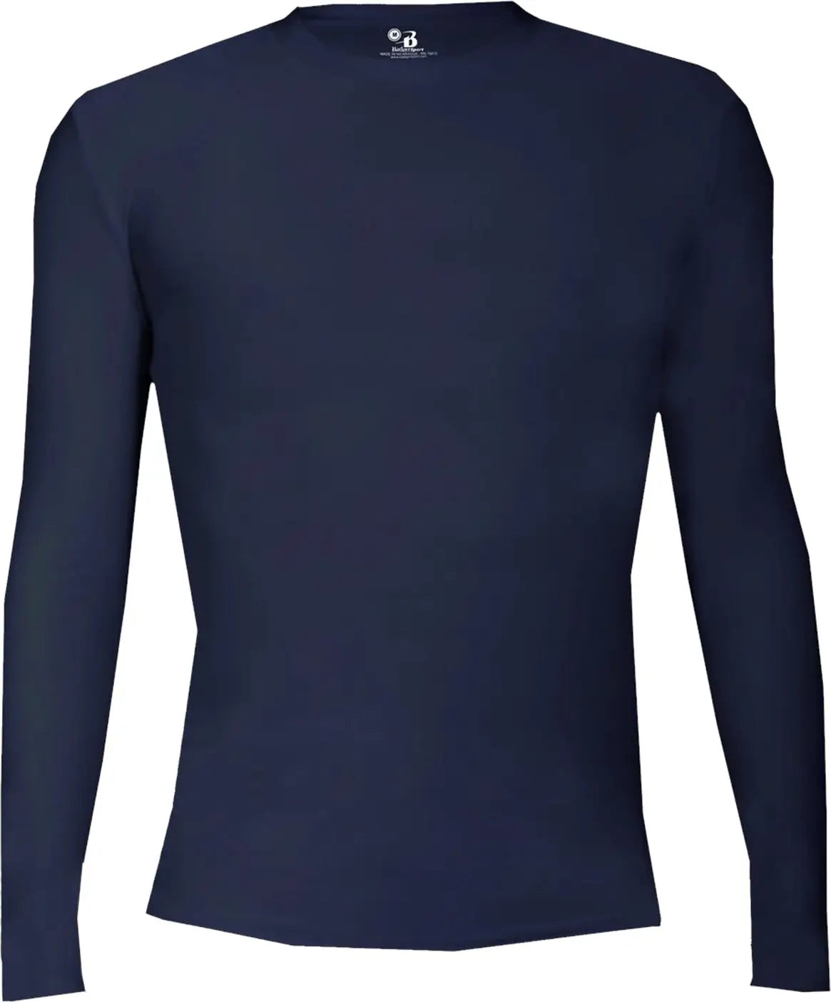 Badger Sport 4605 Pro-compression Long Sleeve Crew - Navy - Adult s