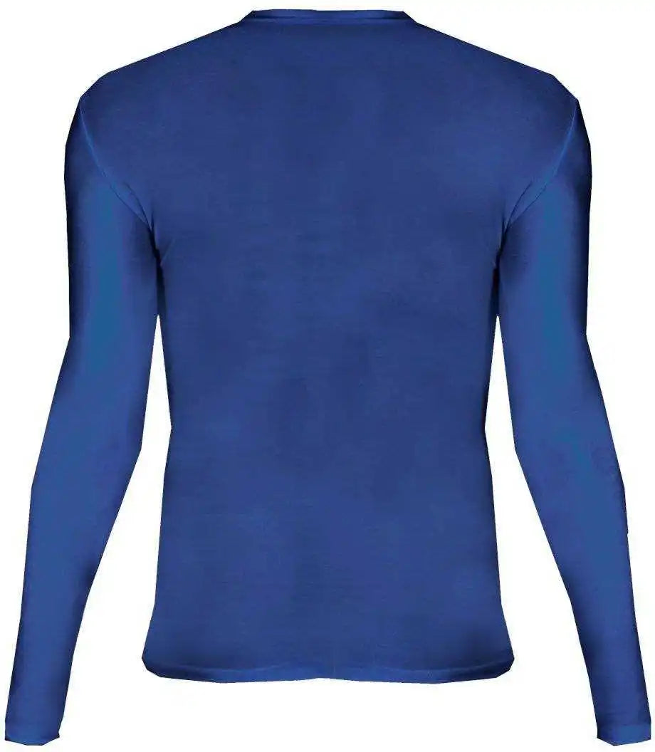 Badger Sport 4605 Pro Compression Long Sleeve Crew Royal