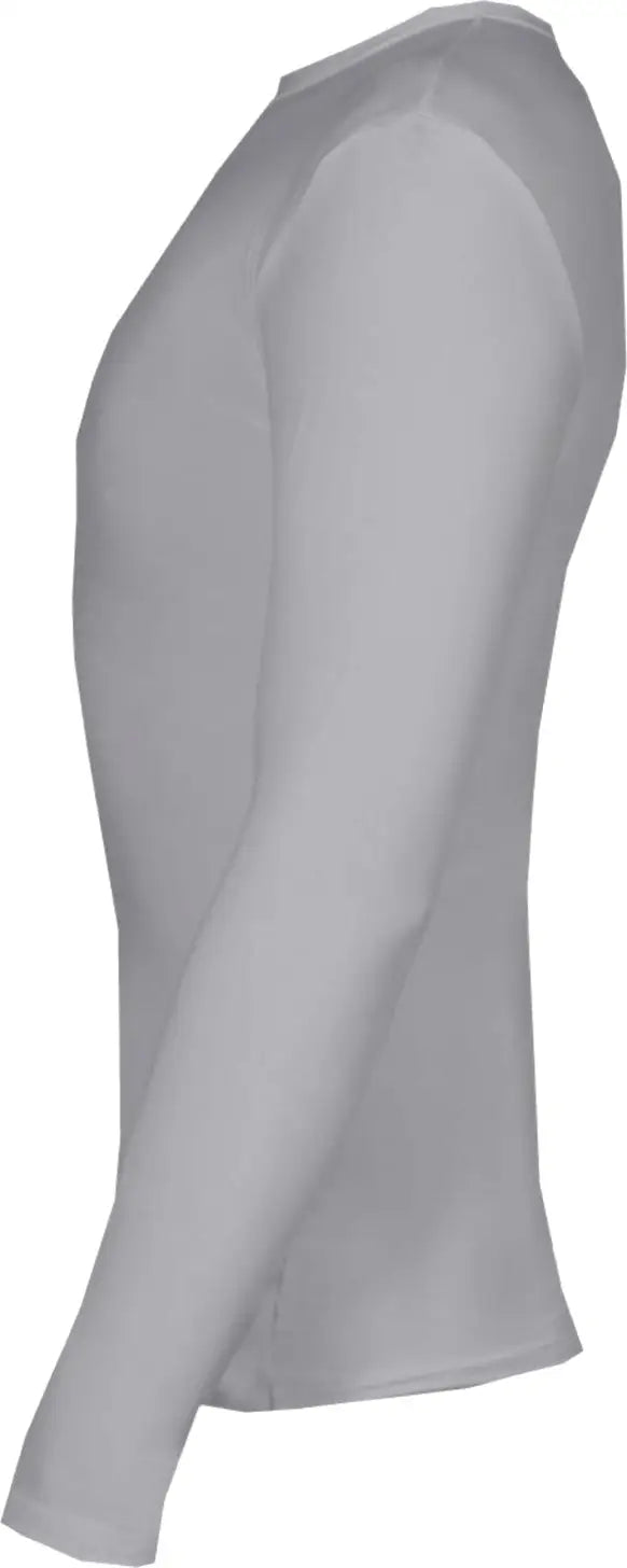 Badger Sport 4605 Pro-compression Long Sleeve Crew - Silver