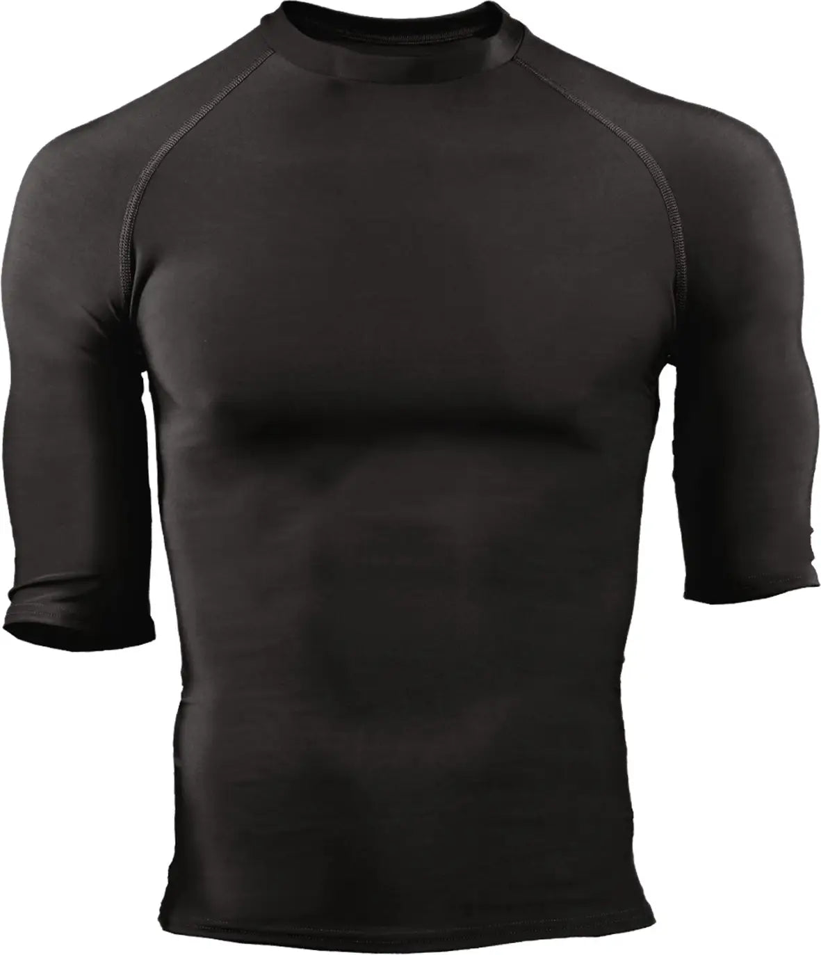Badger Sport 4627 Pro Compression 1/2 Sleeve Crew - Black - Adult s